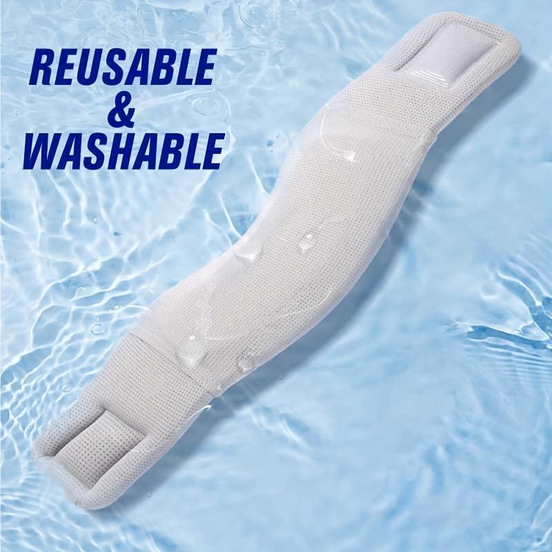 Adjustable Light Blue Neck Support Brace, Ergonomic Cervical Spine Stabilizer for TV & Office Use, Prevents Forward Head Posture, Soft Comfortable Textile Neck Brace