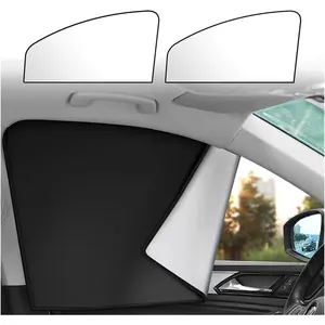 Magnetic Car Window Shade - Full Blackout for UV Block&Privacy Protection with Car Side Window Sun Shade- Universal SUV,Truck,Auto Privacy Shades (A-Front Window/2pcs)