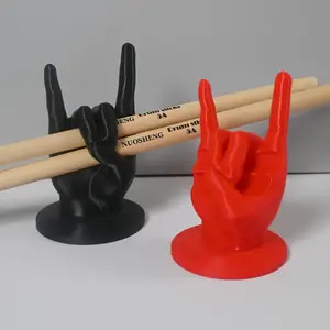 Rock Hand Drumstick Holder & Display Stand, Drumsticks Display, Drum Accessories for Indoor/Outdoor Use, Durable Plastic, Idea Holiday Gift for Drummers & Music Lovers