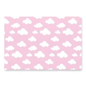 Pink cloud and rainbow Wrapping paper sheets