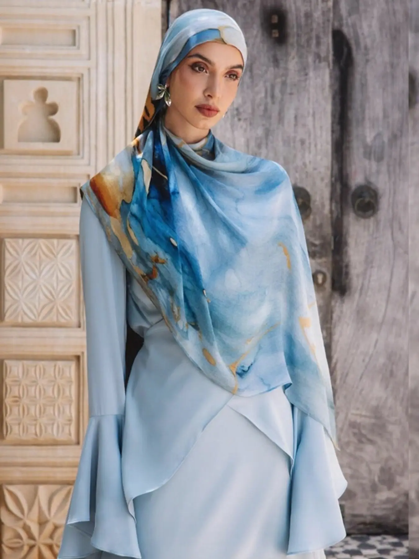 Fashion Bohemian Long Women's Scarf Headscarf Hijab Shawl, Daily Wear Clothing Accessory, Birthday Gift, Casual Fitted Design, For Muslim, Muslim Headscarf Cover, Turban Hijab, Modesty Wrap