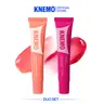 [KNEMO Official] LipLock Duo - Vegan Rose PDRN, Carrot Collagen, & Pillow Peptides - Long Lasting Hydrating Plumping Glossy Mask - 15 mL in Peach Muse, Grape Crush, Pink Flan, Crystal Clear