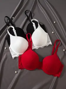 Women's Seamless Smooth Steel Ring Bra Set, Breathable Lightweight Design, Ideal Gift for Her, Perfect for Daily Wear