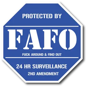 FAFO 5.75" Bold Vinyl Sticker – Perfect for Windows, Doors, and More
