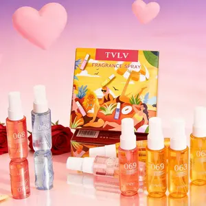 Summer Brazilian Perfume Spray Set, 40ML*4 Floral and Fruity with Gourmand Notes, Fruit Floral Scent, Natural Fresh Fragrance, Perfect Holiday Gift