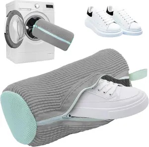Laundry Shoe Washing Bag for Washing Machine - Protect Your Footwear during the Wash Accessories shoe washing,Mesh Accessory mesh laundry Grey