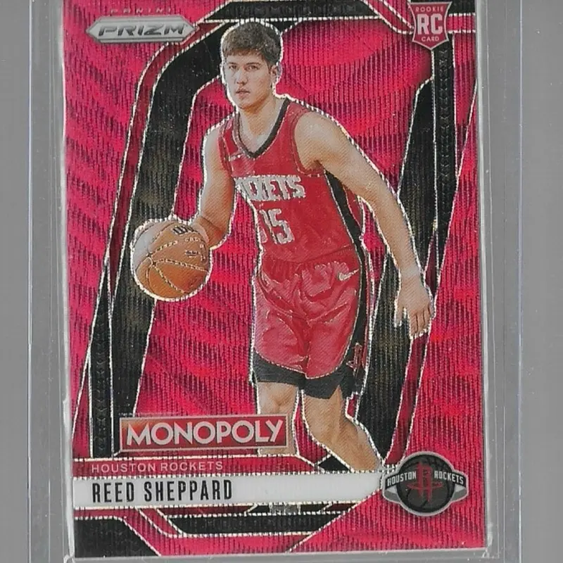 2024-25 Panini Prizm Monopoly #72 Reed Sheppard Red Wave Prizm RC