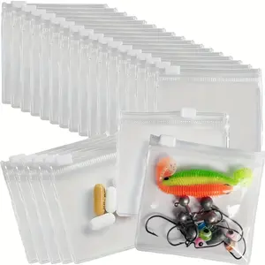 30pcs Reusable Jewelry Storage Bags with Zipper, Durable Transparent PVC Pouches for Necklaces Bracelets Earrings, Ideal for Travel Daily Use