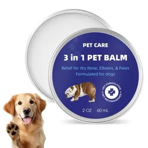 Dog Paw Balm with Shea Butter, Coconut Oil & Beeswax – 3-in-1 Natural Moisturize