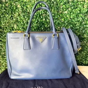 Pre-owned PRADA FINAL SALE Tote Bags Saffiano Large Galleria Double Zip Tote