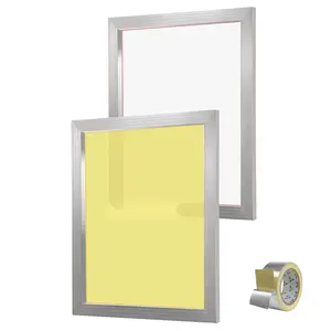 Screen Printing Kit: 2 Aluminum Silk Screen Frames, 20x24 Inch Frames with 160-Count Mesh, High-Tension Nylon Mesh, Sealing Tape, For T-Shirts, DIY Printing and Textile Art Projects