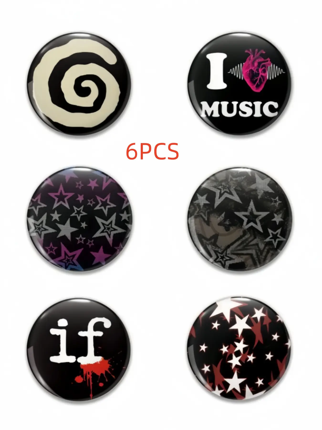 Cute Cartoon Pattern Pin Badge, Unique Plastic DIY Button, Creative Holiday Accessories for Jeans, T-Shirts, Backpacks & Hats, Fashion Accessory, Men Accessories, Hat Pins