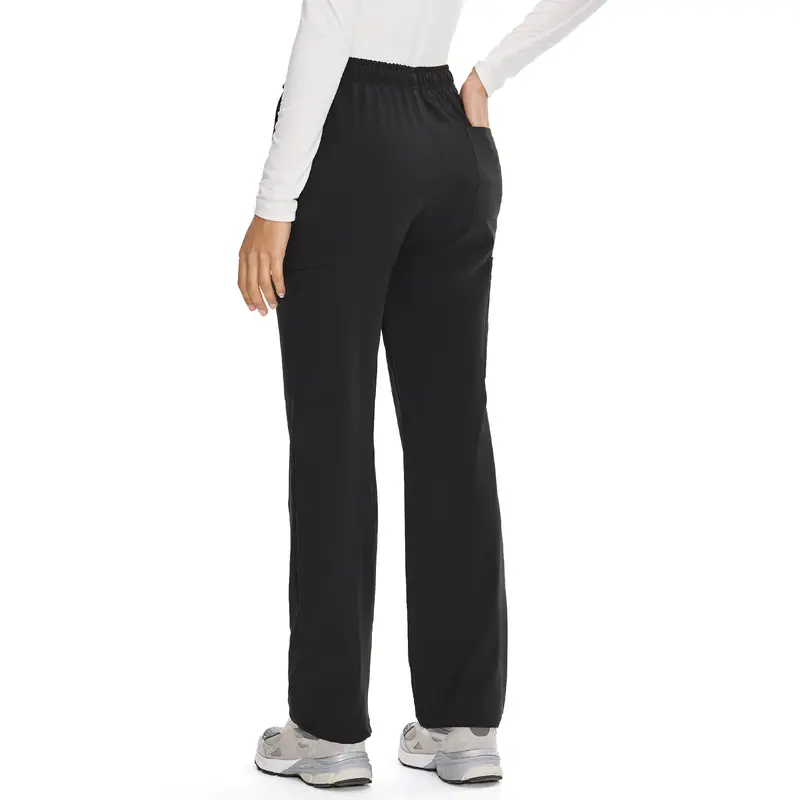 COZYFIT DawnDusk Straight Leg Scrub Pants for Women, Drawstring Soft Stretch, Anti-Wrinkle Women's Scrub Pants with 6 Pockets, Lady, Bottom