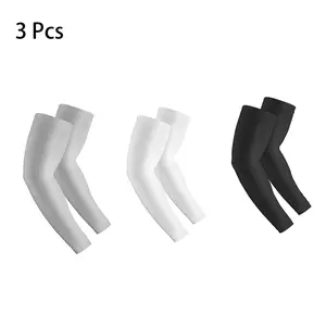 UV Protection Arm Sleeves, 3 Counts/set Breathable Comfortable Sports Arm Sleeves, Sports Accessories for Men & Women