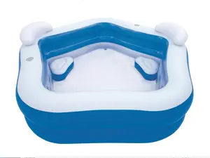 Bestway H2OGO! Family Fun Pool 7' x 6'9" x 27" with Fun Activities and Games