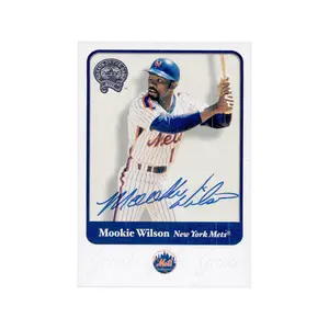 2001 Fleer Greats Of The Game Mookie Wilson Autograph Signature