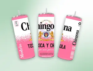Chingona Toxica y Chula 20 oz Tumbler - Pink Design with Special Edition Label
