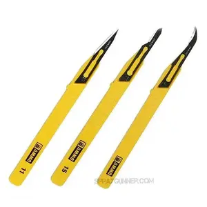 AMMO by MIG Mini Blade Set - 3 pcs. (1 Mini Blade Straight + 1 Mini Blade Curved + 1 Mini Blade Ripper)