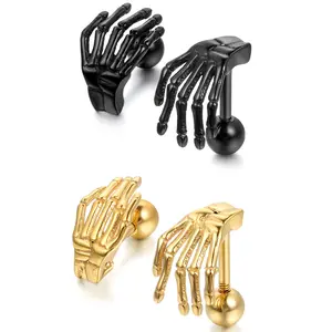 OIDEA Claw Lip and Ear Stud in Stainless Steel, Punk Body Jewelry for Alternative Streetwear and Concert Looks