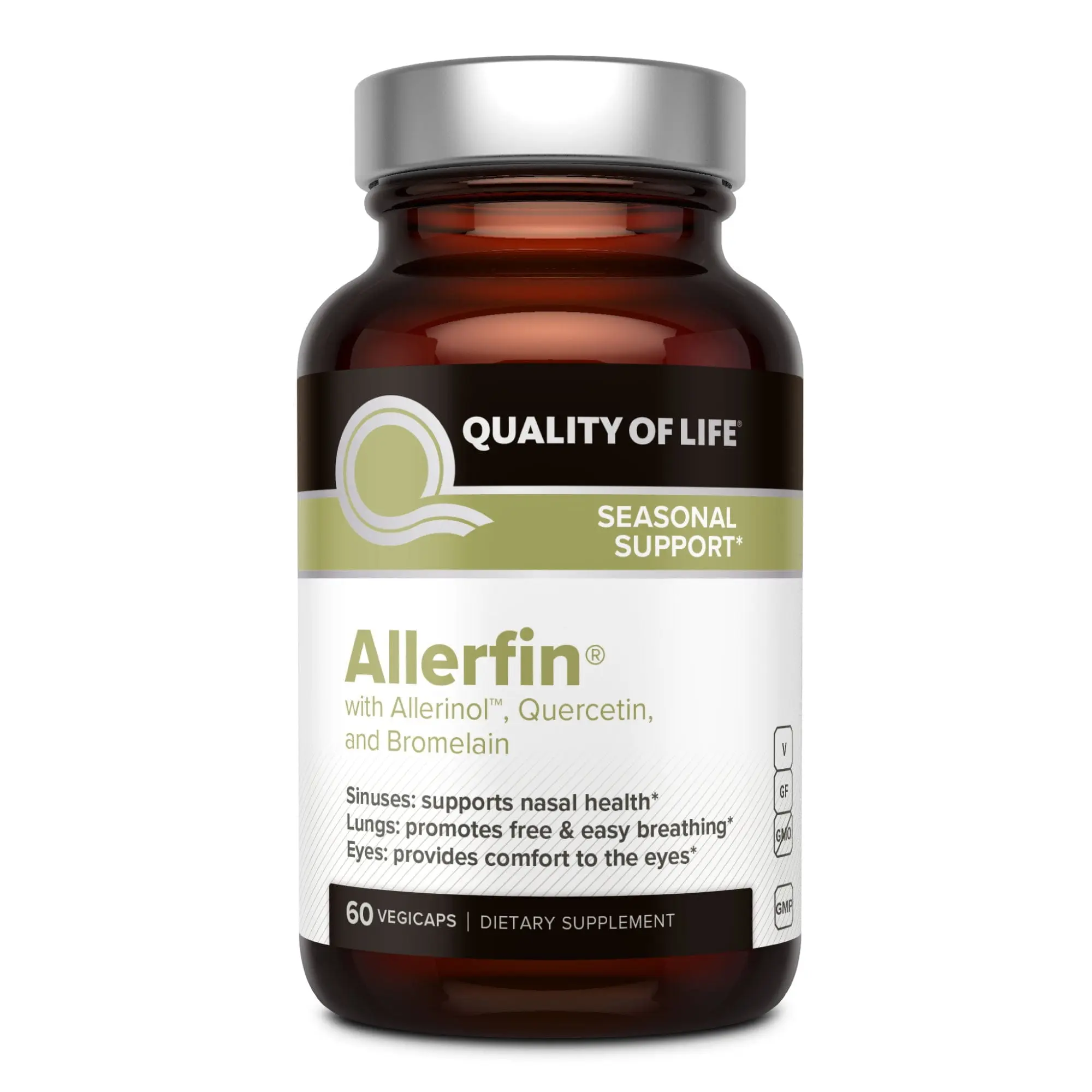 Allerfin | Seasonal Support Supplement | 30ct Healthcare Vitamin Dietary Edible