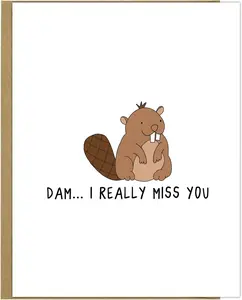 Dam... I Really Miss You Card