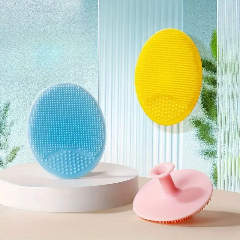 Silicone Shampoo Brush, Soft Brush for Removing Dandruff, Cleaning The Scalp, Exfoliating Tool