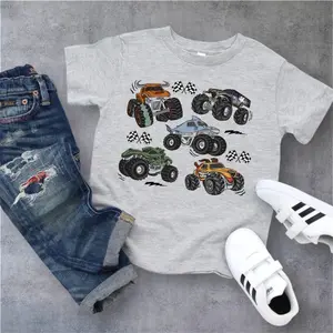 Monster Truck TShirt, Youth clothing Casual Graphic Apparel, Everyday Wear, Trendy Style, For son and daughter, matching family Outfit, Holiday Clothing