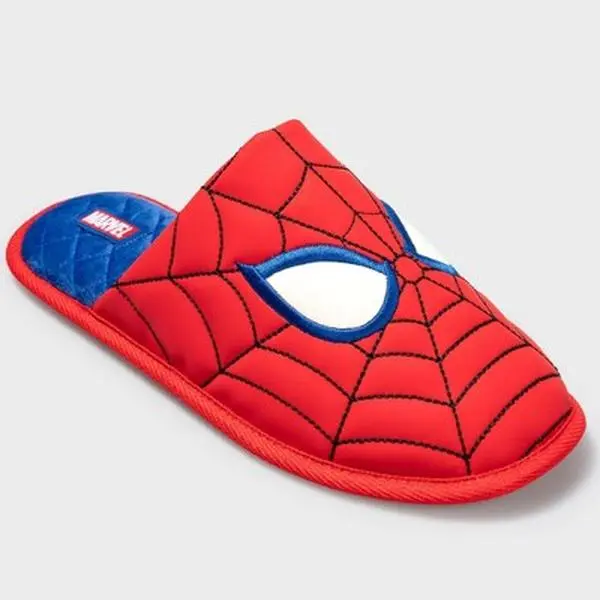 Men's Spider-Man Scuff Slipper - Red S