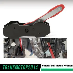 CROSSDESIGN Universal Car 360° Ratcheting Brake Piston Spreader Wrench Caliper Pad Install Tool Press Ratchet Vehicle repair tool Red Blue