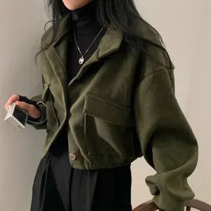 Women’s 2025 Holiday Quiet Luxury Wool Coat – Oversized Funnel Neck Hong Kong–Style Plus-Size Jacket | A perfect festive gift for a chic outfit