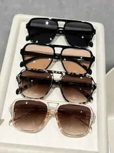 Elegant Fashion Women's Casual Sunglasses Set, Modern Trendy Choice, Perfect for Beach Vacation, Camping Picnic, Street Style, Road Trip