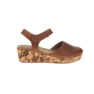 Corkys Womens All In Floral Closed Toe  Casual Sandals Casual Mid Heel 2-3" - Brown