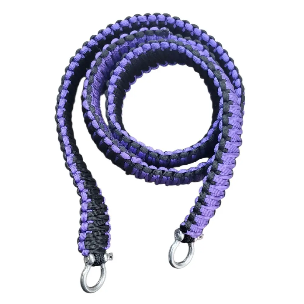 PURPLE AND BLACK PARACORD STRAP PURPLE AND BLACK PARACORD STRAP
