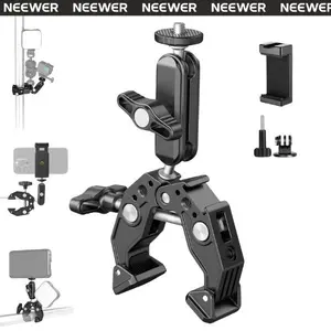 NEEWER ST83 Super Clamp with 3" Dual Ballhead Magic Arm