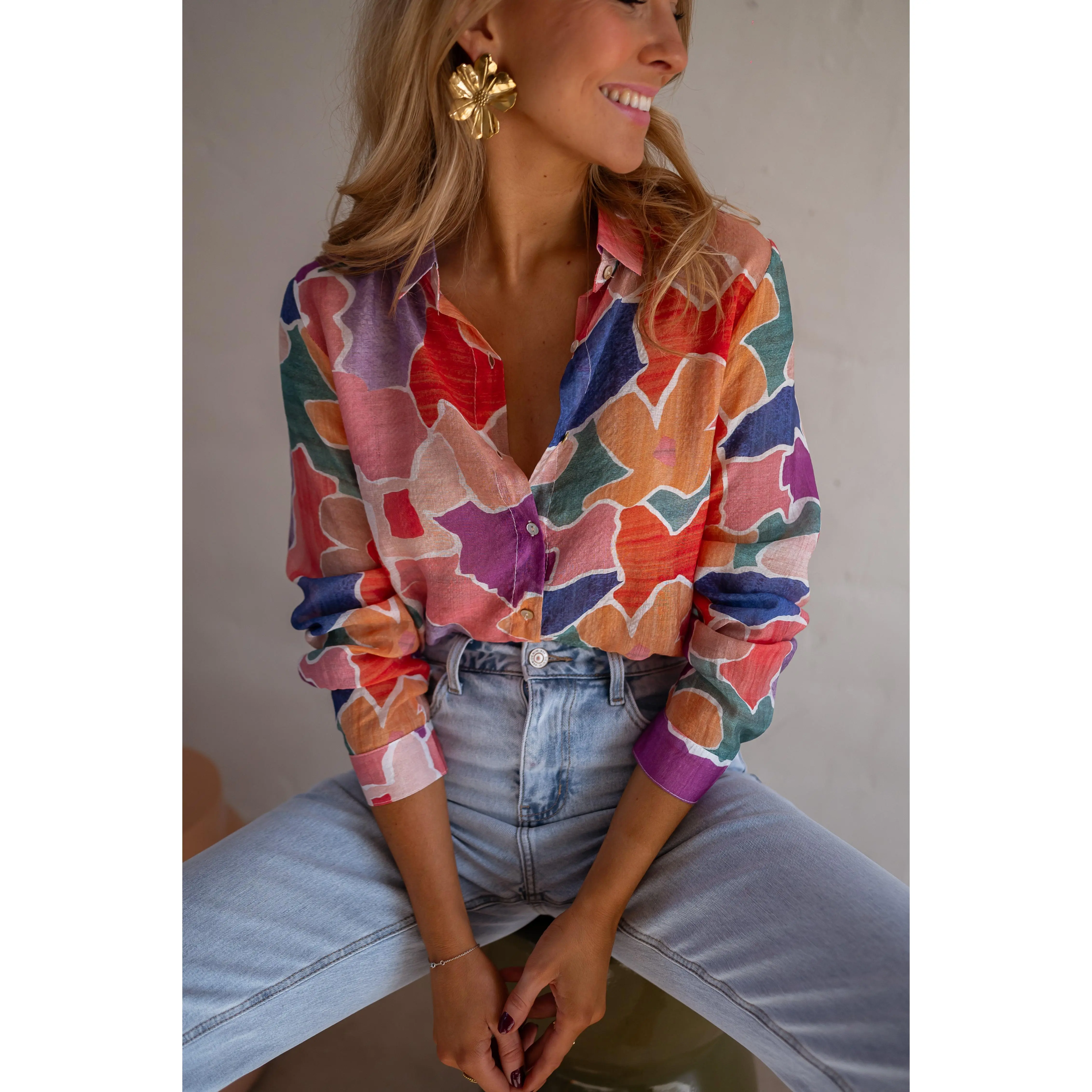 Patterned Hadri Shirt