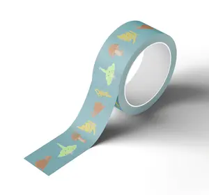 Luna Moth Forest Gold Foil Washi Tape