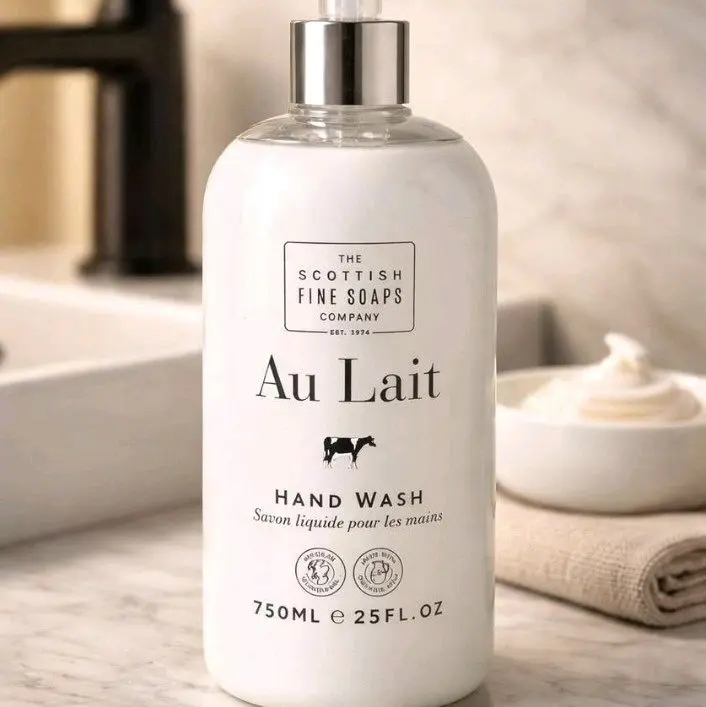 The Scottish Fine Soaps Company Au Lait Hand Wash 500ml (17.5 oz) – Luxury Moisturizing Hand Soap