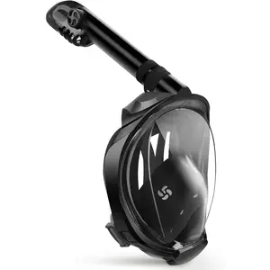 Greatever G2 Full Face Snorkel Mask with Latest Dry Top System,Foldable 180 Degree Panoramic View Snorkeling Mask with Camera Mount,Safe Breathing,Anti-Leak&Anti-Fog