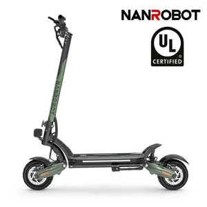 NANROBOT D6+MAX Electric Scooter 45mph, 75 miles Range 10" Wide Tires 2*1500w Motor Adult Electric Scooter