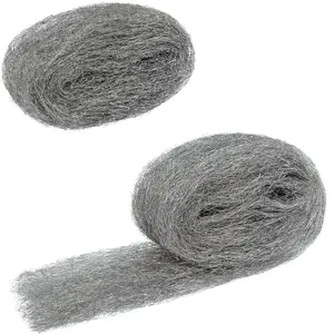 Steel Wool Fill Fabric, Fuzzy Fabric, DIY Steel Wool Fill Fabric Kit for Gap Blocker, Wall Cracks, Vents in Garden, House, Garage, Highly Plastic, Flexible, Keep Mice Away from House