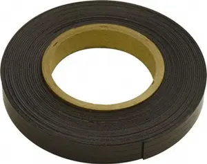 Mag-Mate 300" Long x 3/4" Wide x 1/16" Thick Flexible Magnetic Strip 10 Lb Max Pull Force, 5 Linear Ft/Lb Magnetic Pull Force, Plain Back, Dark Brown MRN060X0075X025
