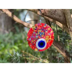 Evil Eye Wall Hanging, House Protection, Home Decor Large 6.5 inch Wall Hanging Evil Eye Nazar Boncuk Mal De Ojo,
