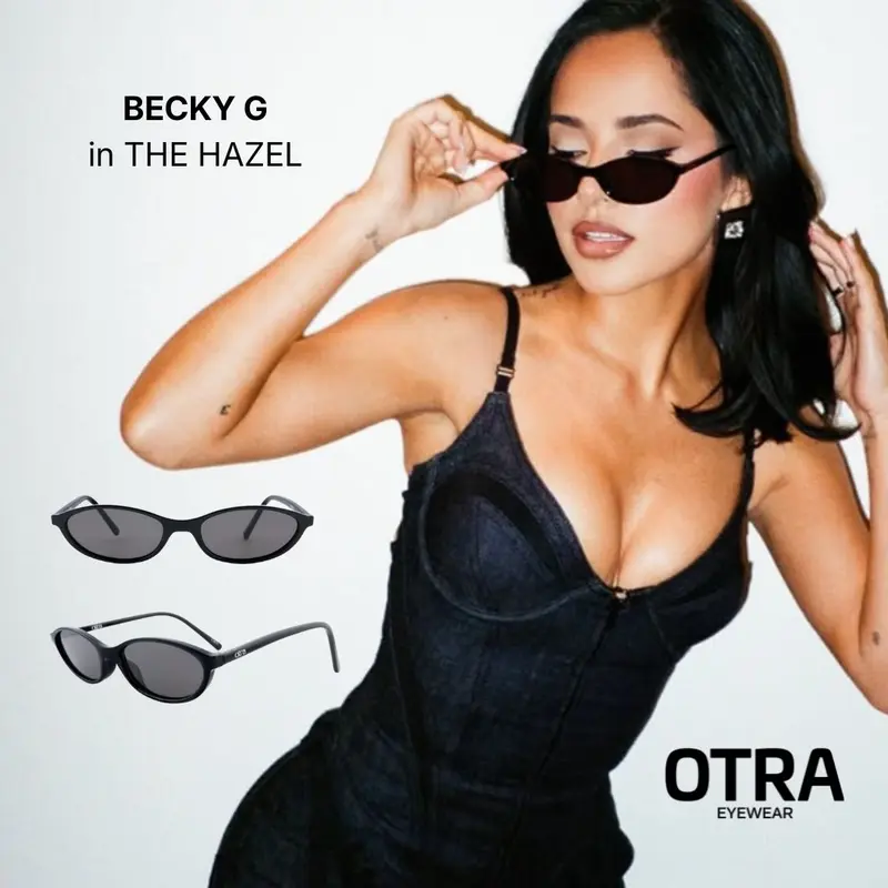 OTRA x Grandquist Maddy Black Oversized Sunglasses -Chunky Aviator