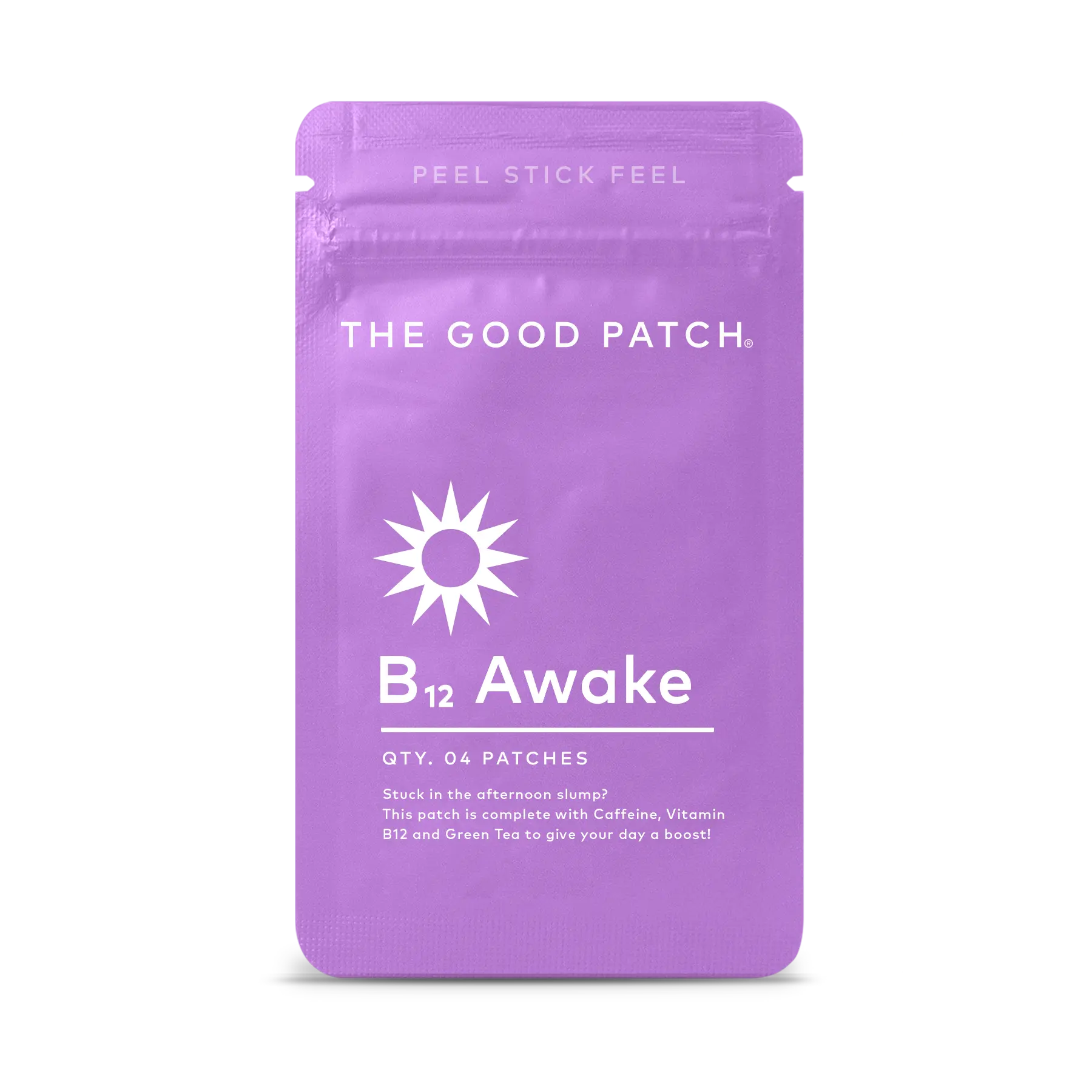 The Good Patch B12 Awake Plant-Based Wellness Patch Infused with Caffeine Green Tea & Vitamin B12 for All-Day Energy Boost