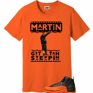 Unisex Shirt to match the Jordan 12 Brilliant Orange, Martin Orange Tees, 12 Brilliant Orange Outfit, Trending Shirts, Top Tshirt