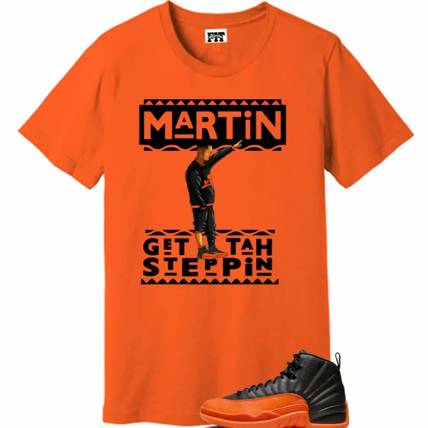 Unisex Shirt to match the Jordan 12 Brilliant Orange, Martin Orange Tees, 12 Brilliant Orange Outfit, Trending Shirts, Top Tshirt