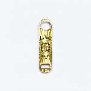 Las Vegas Pokerchip gold Bartender Bottle Opener Powder Coated Steel