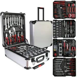 Bourvill 899PCS Tool Set, 4 Drawers Portable Toolbox, Complete Home Repair & Mechanic Tool Kit, Ideal for Daily Maintenance, Holiday Gift