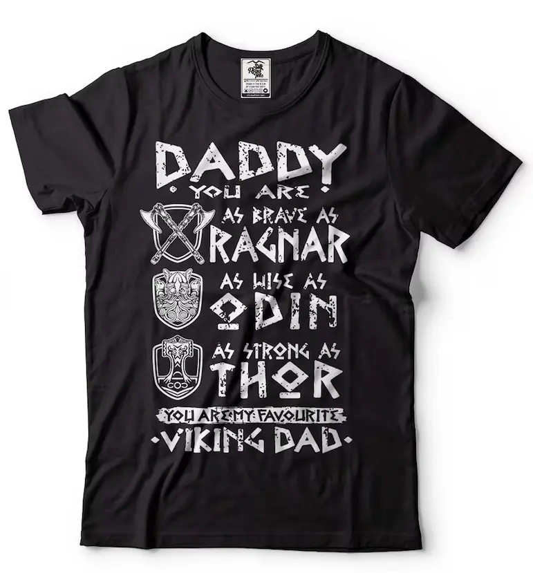 Men's Viking Dad T-Shirt: Ragnar, Thor, Odin - Norse Mythology Tee #SohoChic