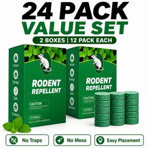 Pesticide-Free Peppermint Rodent Repellent Balls , Natural Mouse & Bug Deterrent for Indoor Outdoor Home Garage, Pet Friendly scent strong